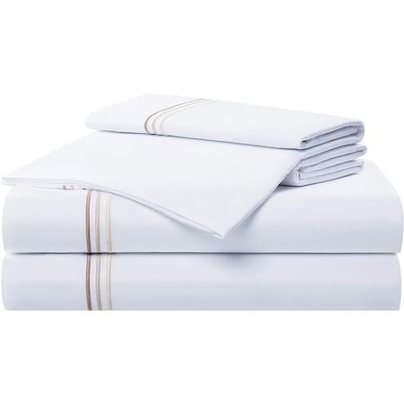 Monarch Brands Aston & Arden Sateen - Full, Beige P-SS-T600-FL-BG